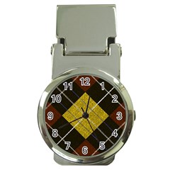 Yellow Plaid Money Clip Watches by ConteMonfrey