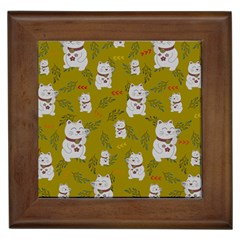 Super Lucky Cat Framed Tile by GeekLover