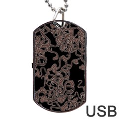 Venomous Elegance  Dog Tag Usb Flash (two Sides) by dflcprintsclothing