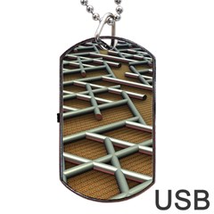 Expression Of Structure Dog Tag Usb Flash (two Sides) by geonetique