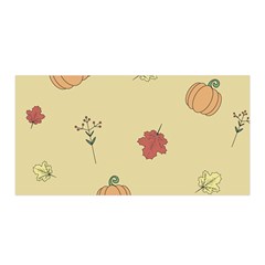 Halloween Fall Pattern Satin Wrap 35  X 70 