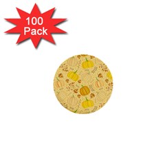 Pumpkins Autumn Fall Harvest 1  Mini Buttons (100 Pack)  by Apenda