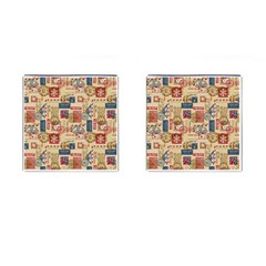 Letters Writing Paper Text Pattern Cufflinks (square)