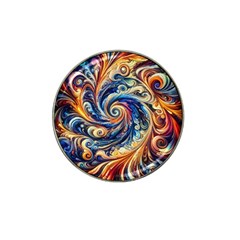 Colorful Motion Abstract Art Hat Clip Ball Marker (4 Pack) by ExtraGoodSauce