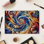 Colorful Motion Abstract Art Cosmetic Bag (Large) Back