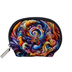 Dynamic Color Vortex Accessory Pouch (small) by ExtraGoodSauce