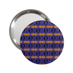 Bitcoin Logo Pattern 2 25  Handbag Mirrors by ExtraAwesomeSauce