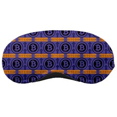 Bitcoin Logo Pattern Sleep Mask by ExtraAwesomeSauce