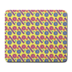 Colorful Bitcoin Pattern Large Mousepad