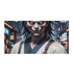 Demon Samurai Satin Wrap 35  X 70  by AwesomeSauce