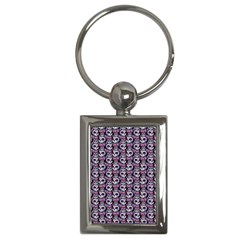 Sugar Skull Cat Pattern Key Chain (rectangle) by ExtraGoodSauce