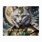 Epic Armored Cat Warrior Small Glasses Cloth (2 Sides) Back