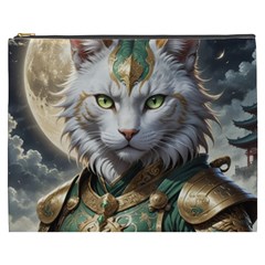 Epic Armored Cat Warrior Cosmetic Bag (xxxl) by ExtraAwesomeSauce