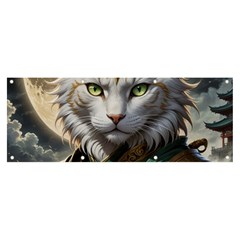 Epic Armored Cat Warrior Banner And Sign 8  X 3  by ExtraAwesomeSauce