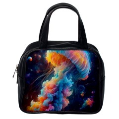 Cosmic Jellyfish Artwork Classic Handbag (one Side)