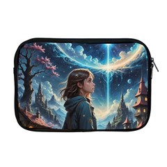 Enchanting Fantasy Night Sky Scene Apple Macbook Pro 17  Zipper Case by ExtraAwesomeSauce