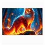 Enchanted Fire Feline Postcard 4 x 6  (Pkg of 10) Front