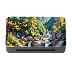 Serene Mountain Waterfall Landscape Memory Card Reader With Cf by ExtraGoodSauce