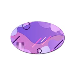 Colorful Labstract Wallpaper Theme Sticker Oval (100 Pack)