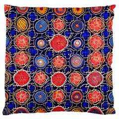 Retro Geometric Shapes And Flowers 3 Standard Premium Plush Fleece Cushion Case (one Side)