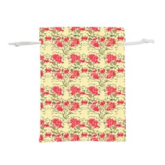 Retro 1880s Flowers Pattern 18 Lightweight Drawstring Pouch (s) by violetheavensky