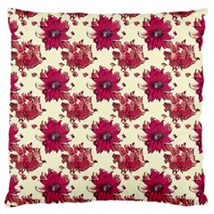 Retro 1880s Flowers Pattern 21 Standard Premium Plush Fleece Cushion Case (two Sides)