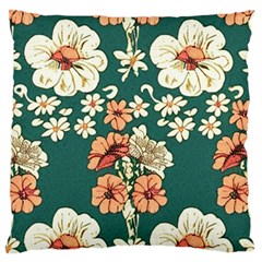 Retro 1880s Flowers Pattern 20 Standard Premium Plush Fleece Cushion Case (two Sides)