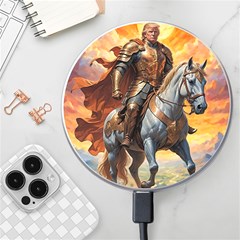 Heroic Trump Warrior In Golden Armor Wireless Fast Charger(white) by AwesomeSauce