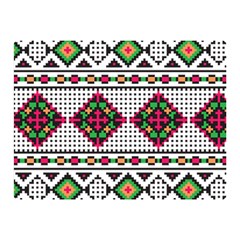 Ukrainian Folk Seamless Pattern Ethnic Ornament Border Element Traditional Two Sides Premium Plush Fleece Blanket (mini) by Grandong