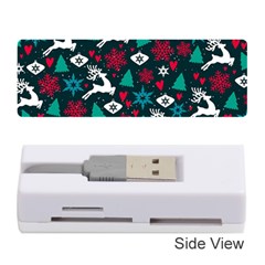 Holiday Season Pattern December Happy Holidays Merry Christmas Winter Family Festive New Year Memory Card Reader (stick) by Maspions