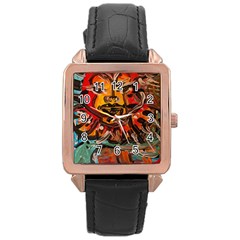 Image Rose Gold Leather Watch 