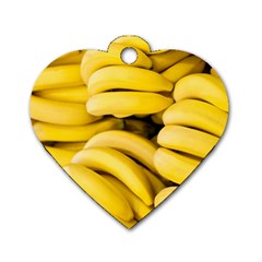 Bananas, Macro, Fruits, Ripe Bananas Dog Tag Heart (one Side)