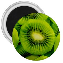 Kiwi Fruits, Close-up, Exotic Fruit 3  Magnets by kyorashop23