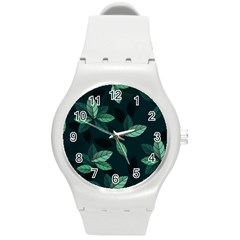 Foliage Round Plastic Sport Watch (m) by HermanTelo