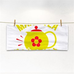 Make Tea Not War  Hand Towel by ConteMonfrey