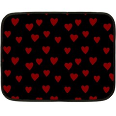 Small Cute Hearts  Fleece Blanket (mini)