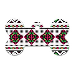 Ukrainian Folk Seamless Pattern Ethnic Ornament Border Element Traditional Dog Tag Bone (one Side) by Grandong