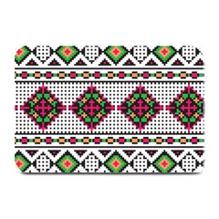 Ukrainian Folk Seamless Pattern Ethnic Ornament Border Element Traditional Plate Mats