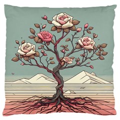 Roses Flowers Bloom Nature Blossom Standard Premium Plush Fleece Cushion Case (one Side)