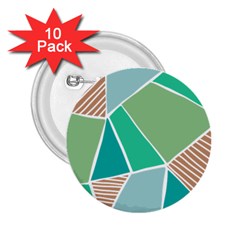 Geometric Colors  Pool 2 25  Buttons (10 Pack) 