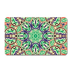 Cold Colors Mandala   Magnet (rectangular)