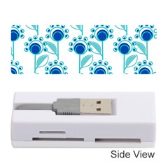 Blue Daisy Minimalist Leaves   Memory Card Reader (stick)