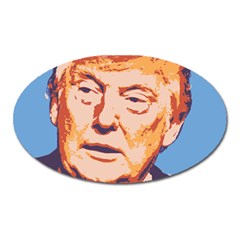 Orange Donald Trump Oval Magnet by vintagetrump