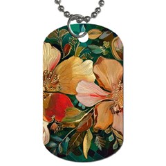  Floral Design 03 Dog Tag (one Side)