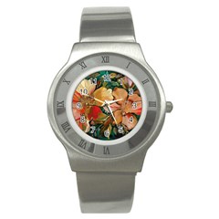  Floral Design 03 Stainless Steel Watch