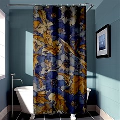  Floral Design Shower Curtain 36  X 72  (stall) 