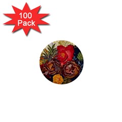 Floral Design 06 1  Mini Buttons (100 Pack) 