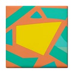 Geometric Design 02 Tile Coaster Front