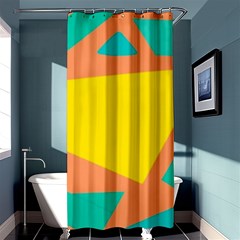 Geometric Design 02 Shower Curtain 36  X 72  (stall) 