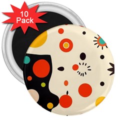 Geometric Design 3  Magnets (10 Pack)  by myclothy